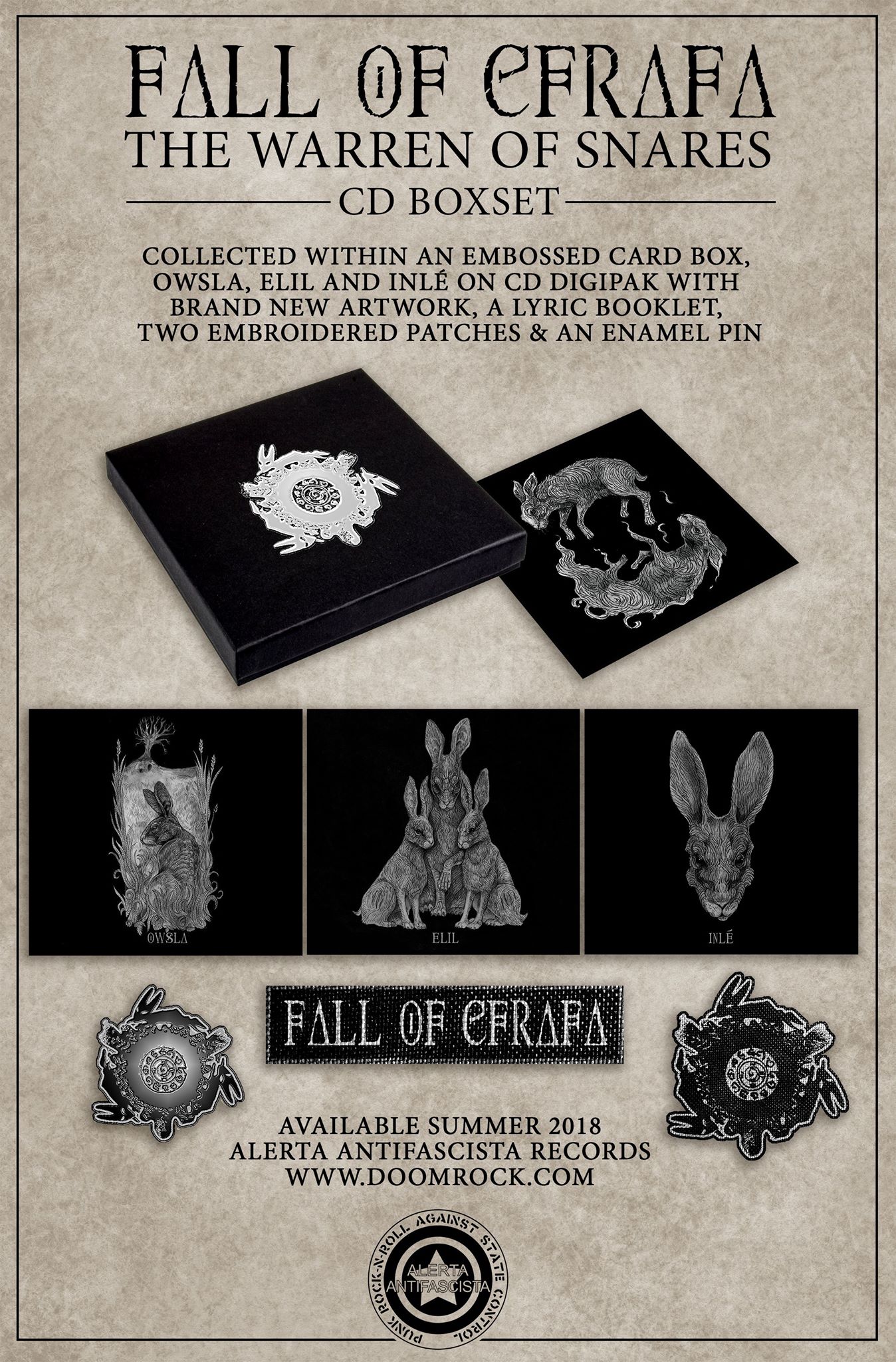 Fall Of Efrafa - The Warren Of Snares CD-Boxset (Owsla, Elil, Inle)